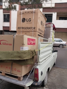 اسباب کشی در خیابان مرداویج اصفهان